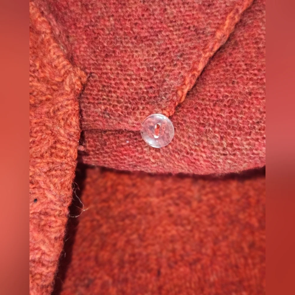 Moth By Anthropologie Wool Cardigan, Size Medium, Red, EUC - Picture 8 of 8